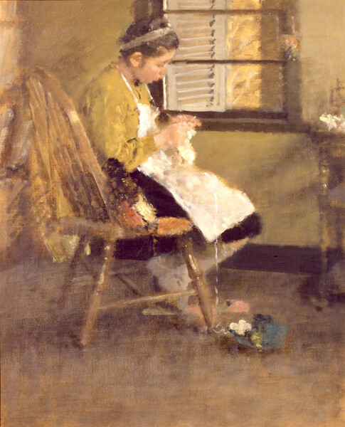 Miyamoto Saburo, Knitting, c. 1945–48
