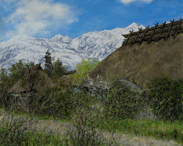 Mukai Junkichi, A Fine Day at the Foot of the Mountain (Shiojima, Hakuba, Kita-Azumi, Nagano) (1969)