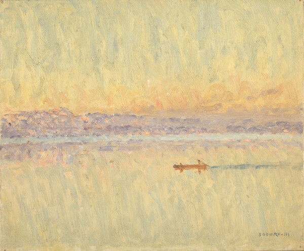 宮本三郎《題不詳（潟の風景　小松）》　1945-48年