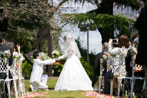 世田谷美術館併設レストラン「ル・ジャルダン」での結婚式（2016年3月）