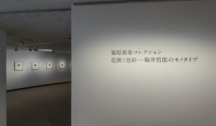 小コーナー展示「福原義春コレクション 花開く色彩―駒井哲郎のモノタイプ」 撮影:上野則宏
