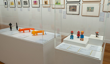 第9章（テーマ展示1）チェコのおもちゃと子どものためのアート / 第10章（テーマ展示2）チェコ・アニメーション　撮影：上野則宏