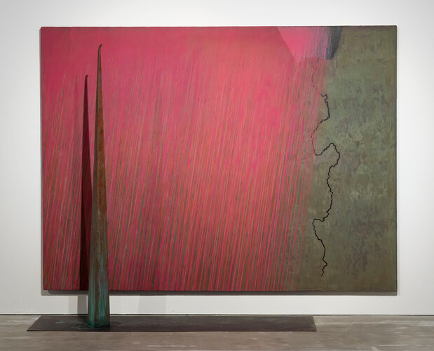 Tanaka Shintaro, The Landscape Veers Perpendicularly (1985), collection of Hitachi City Museum. Photo by Tanaka Yuichiro