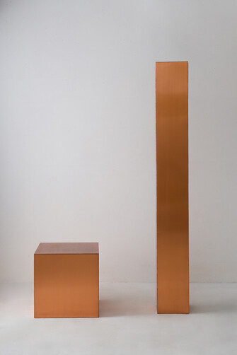 田中信太郎 《同体積:銅》 1980年 田中信太郎アトリエ 撮影:吉山裕次郎