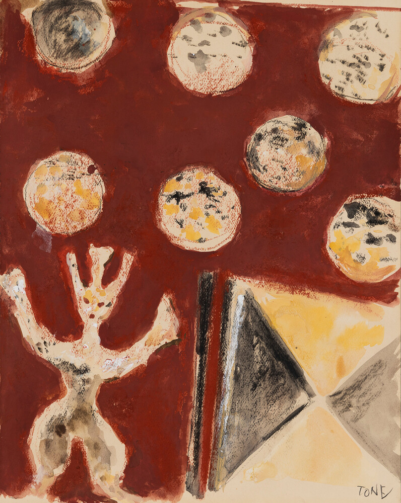 水彩画　利根山光人「VIVA MEXICO」 水彩画 利根山光人「VIVA MEXICO」