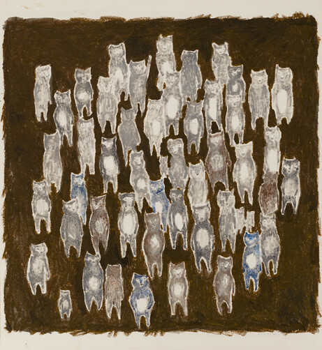 Original artwork for the textile“alive” 2011 Photo : Shinichi Yamasaki