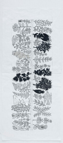 “forest parade” 2005→s/s 原画と刺繍パーツ Photo : sono(mame)